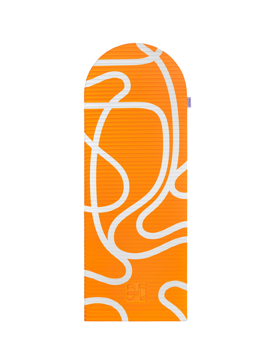 ARCHY FITNESS MAT-Bari Print Orange Pop