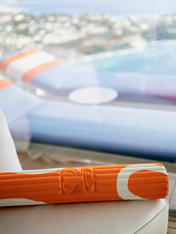 ARCHY FITNESS MAT-Bari Print Orange Pop