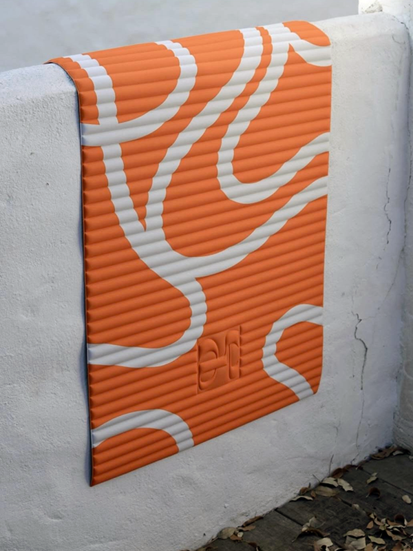 ARCHY FITNESS MAT-Bari Print Orange Pop