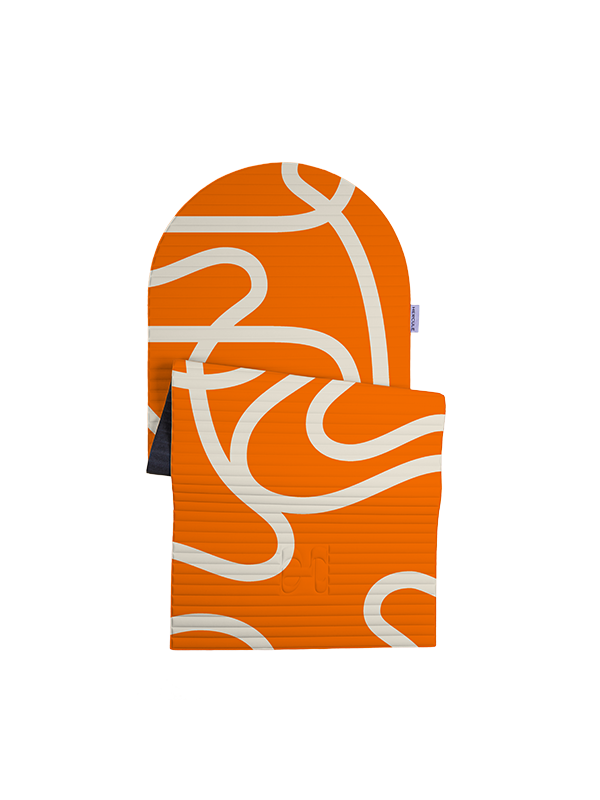 ARCHY FITNESS MAT-Bari Print Orange Pop